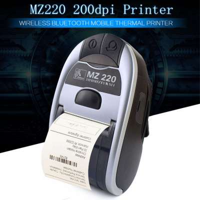 Label Printing MZ220 Mobile Printers 203 dpi MZ220 Wireless Thermal Barcode Printer For Zebra